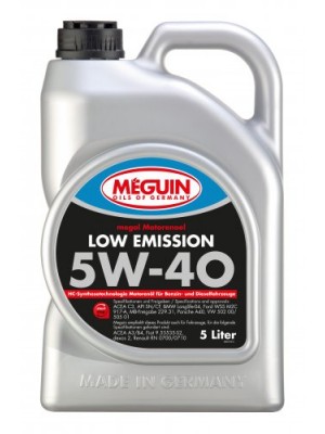 Meguin megol 6574 Motoröl Low Emission SAE 5W-40 5l